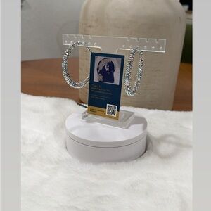 Elegant Silver Hoop Earrings